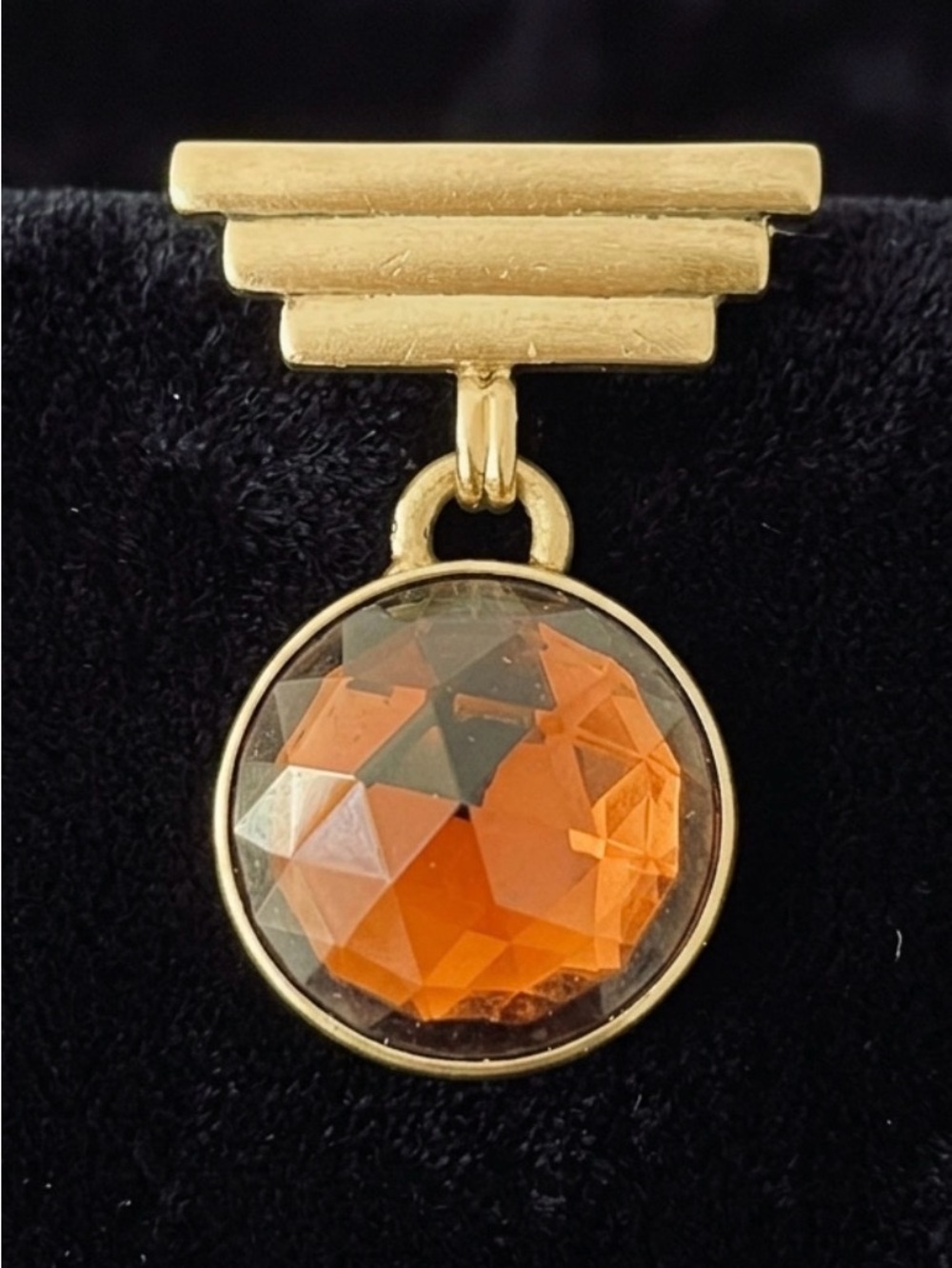 #319 BEN AMUN Gold-tone 80’s Runway Statement Brooch